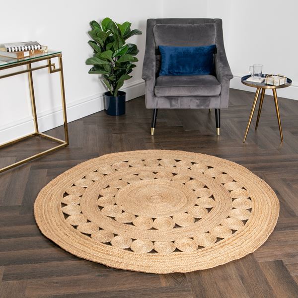 Twila Jute Round - Natural